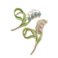 Lily of the valley flower super fairy elegant clip large classy hair clip women's back of the head autumeasiest for match shark clip hair accessories