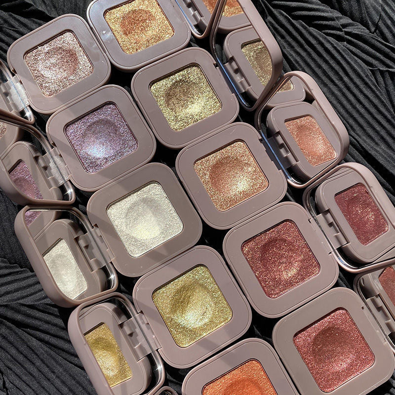 Makeup novo keyboard fingertip eyeshadow sparkling super shiny powder long-lasting non-removing makeup mashed potato single color eyeshadow palette