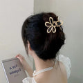Casual metal flower gripper k-styleeleganteasiest for match hair shark clip back head hairpin hairpin headwear wholesale