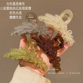 Wheat design classy hair clip, back of head, hair clip, women's summer large size elegance shark clip hair accessories