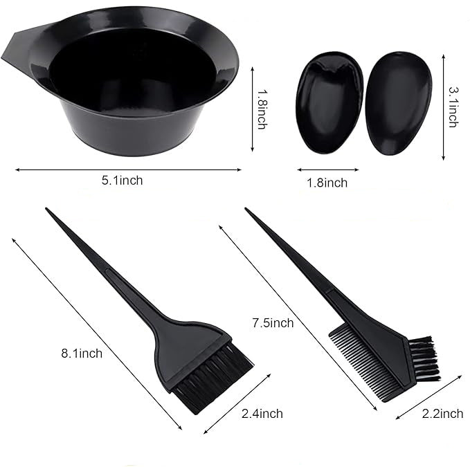 Large and small black bristle dyeing brush diy hairdressing tools and supplies hair dyeing comb baking oil dyeing brush inverted film care brush