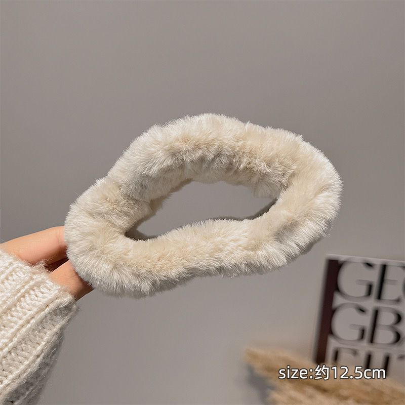 Cloud stuffed hair clip for women, back of head, hair clip, fall and winter coffee color, large shark clip, headwear, elegant hairpin