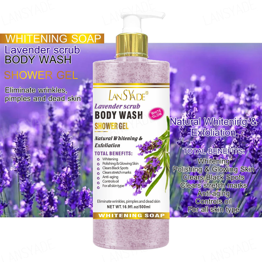 export fruit scrub shower gel silky, refreshing, moisturizing, gentle cleansing, long-lasting fragrance 500ml
