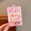 2# carded pink meddy nail stickers