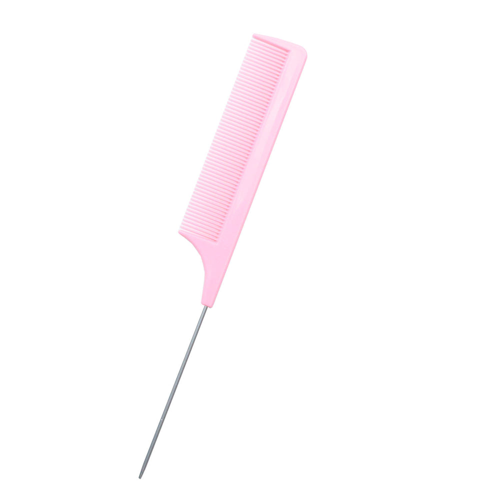 hot-selling 21cm hairdressing steel needle comb, pointed tail comb, plastic comb, pointed tail comb, hairdressing tools, spot wholesale
