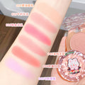 Xixi doll zai zai atmosphere blush single color shrink color expansion color peach matte enhance complexion contour rouge