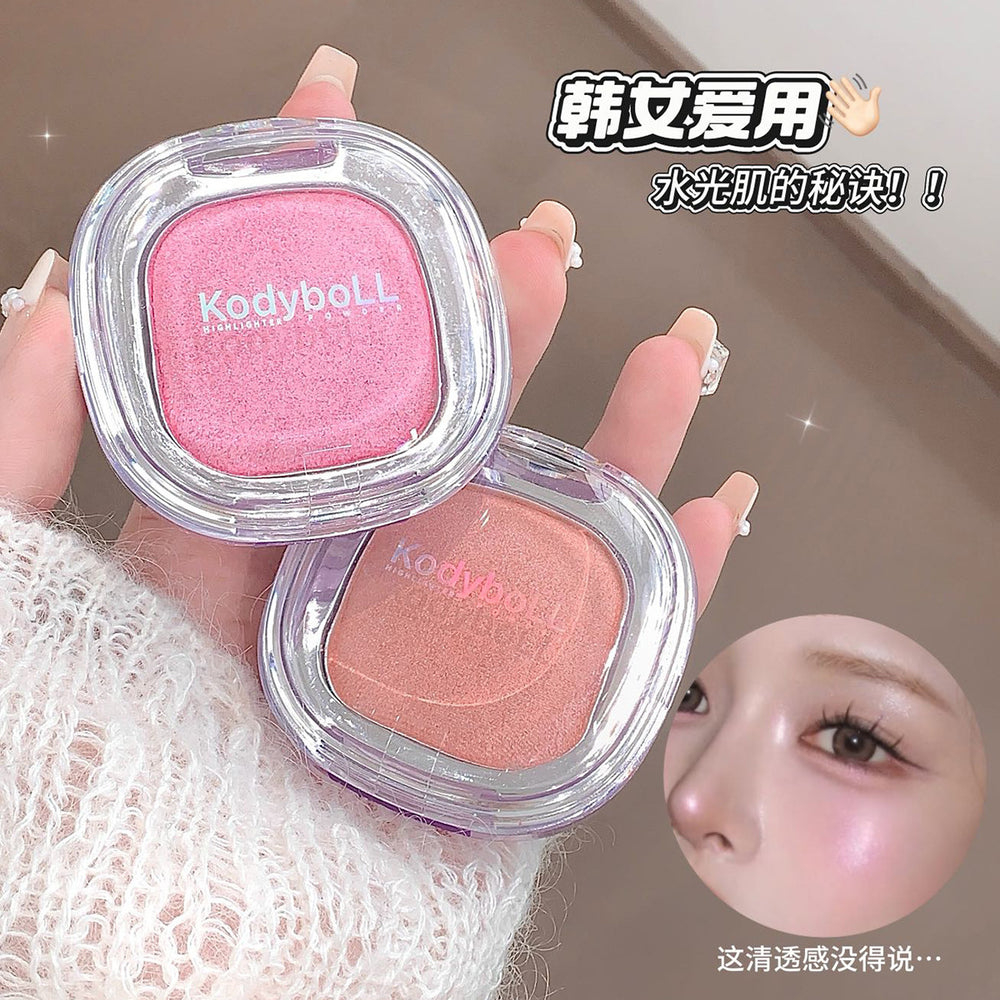 Kodyboll clear focus highlighter powder atmosphere burst pearlescent fine shimmer stereo brightening highlighter blush all in one