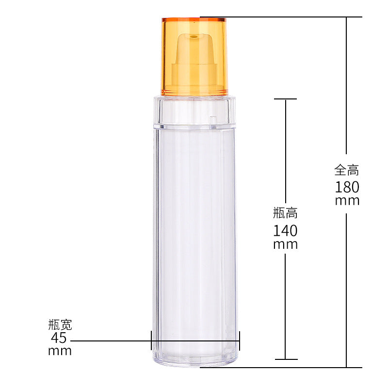 100ml pet light-proof makeup setting thick wall double-layer dispensing spray lotion cosmetic bottle diamond-shaped double-layer bottle medium bottle ml