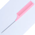 in stock steel needle comb pointed tail comb high temperature resistant highlighting hair distribution long tail comb hair cutting sectioning comb hairdressing styling comb