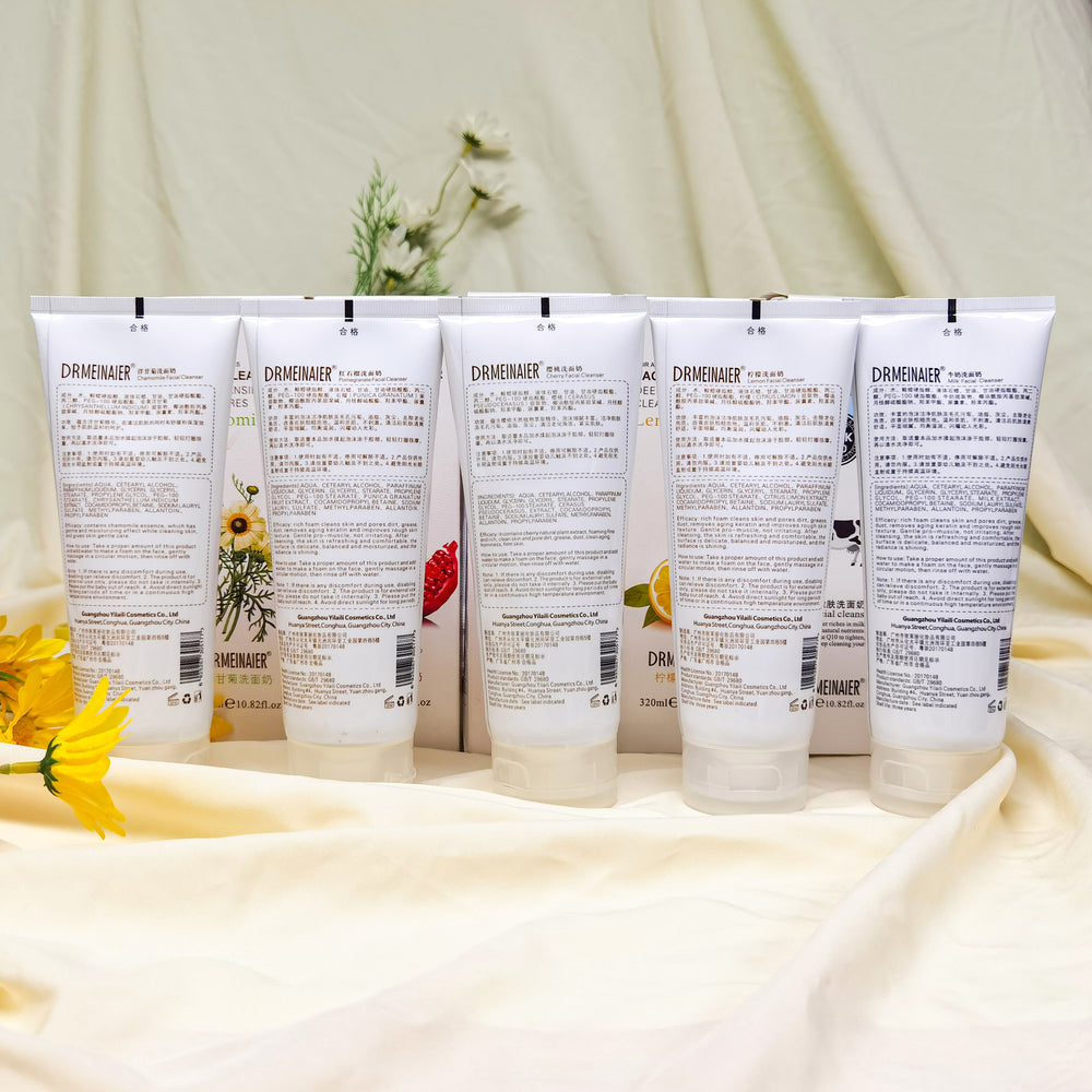Bestselling aloe vera refreshing cleanser & chamomile facial wash - hydrating, nourishing, brightening, and rejuvenating - wholesale available