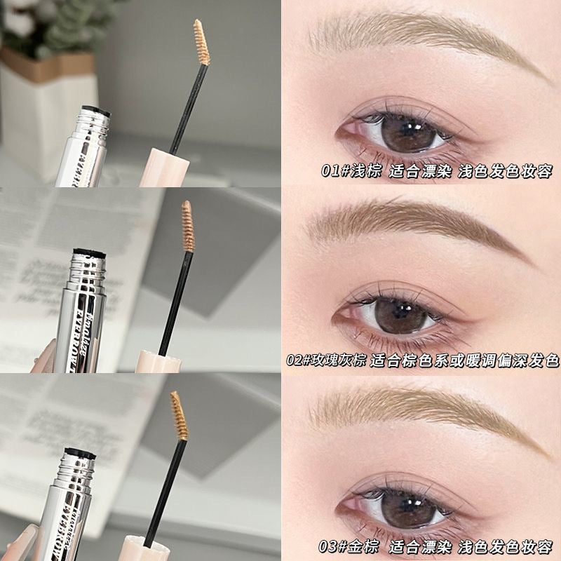 Novo soft mist setting ultra-fine eyebrow tint - korean style light brown, natural, defined brows, waterproof, sweat-proof, smudge-proof