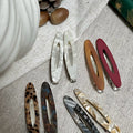Acetate cut out hair clip long oval makeup clip casual side bangs clip duckbill clip hair accessories fashionnew arrival