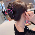 Dopamine cross gripper for women classy exquisite hair gripper for the back of the head hair clip summer shark clip headwear