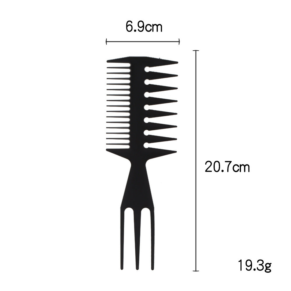 Hairdressing comb cross-border various combs barber shop special comb pointed tail dual-purpose oil head comb can be printed with logo and fixed color