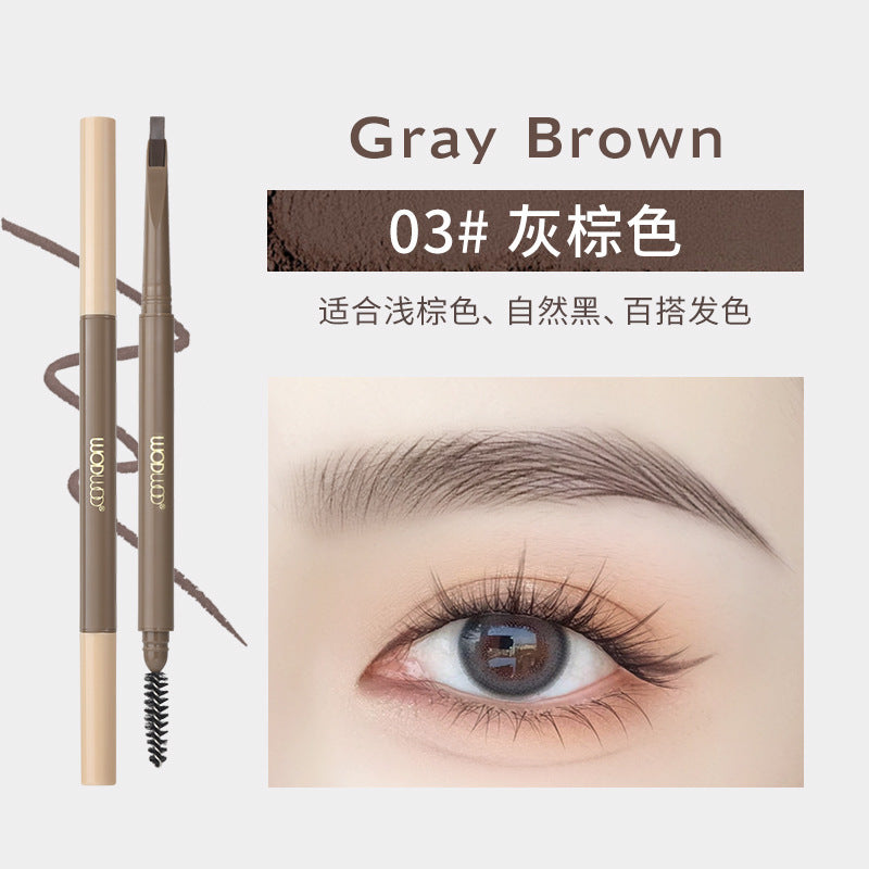 Wodwod ultra-fine brow pencil for women - waterproof, sweat-proof, long-lasting, smudge-proof, defined hair-like strokes, natural wild brow look, dual-ended brow pen