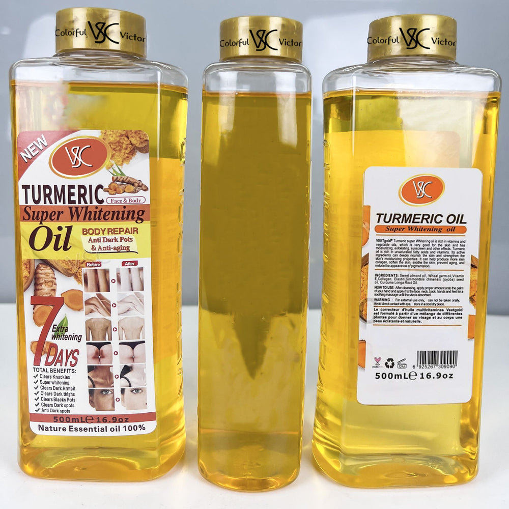 bestselling turmeric essential oil 500ml - body massage oil, brightening & moisturizing turmeric oil - wholesale for export