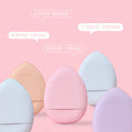 Mini finger air cushion puff - foundation & concealer applicator - wet & dry use - portable detailing - thumb tip small puff - mini slipper