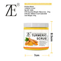 Turmeric body scrub - exfoliating bath salt for deep cleansing and skin rejuvenation