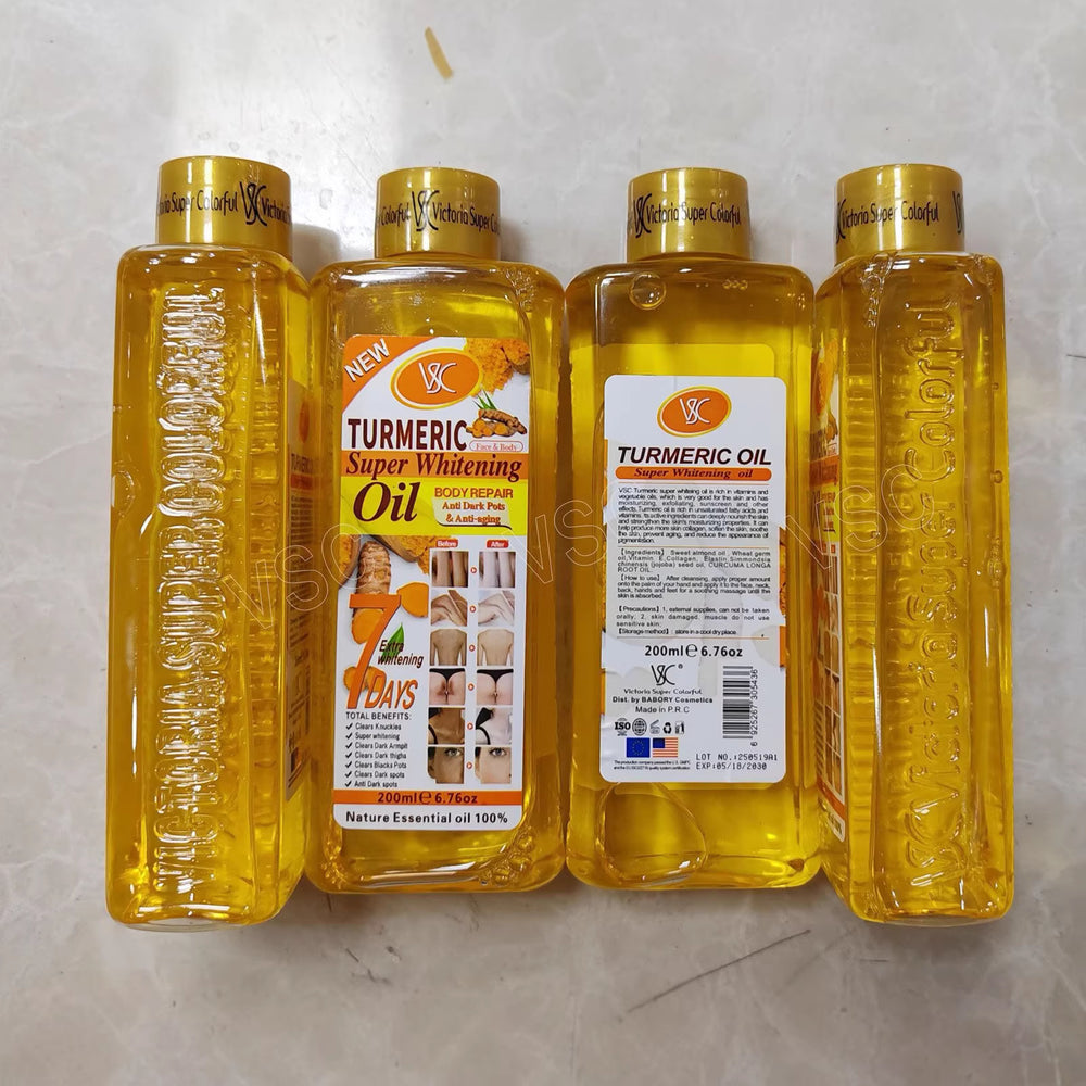 foreign trade 7-day brightening turmeric essential oil moisturizing whole body massage massage oil carrot oil 200ml