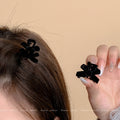 Fall and winter flocking bow princess head clip 2024 new forehead bangs broken hair clip half-tied side hair accessories for women