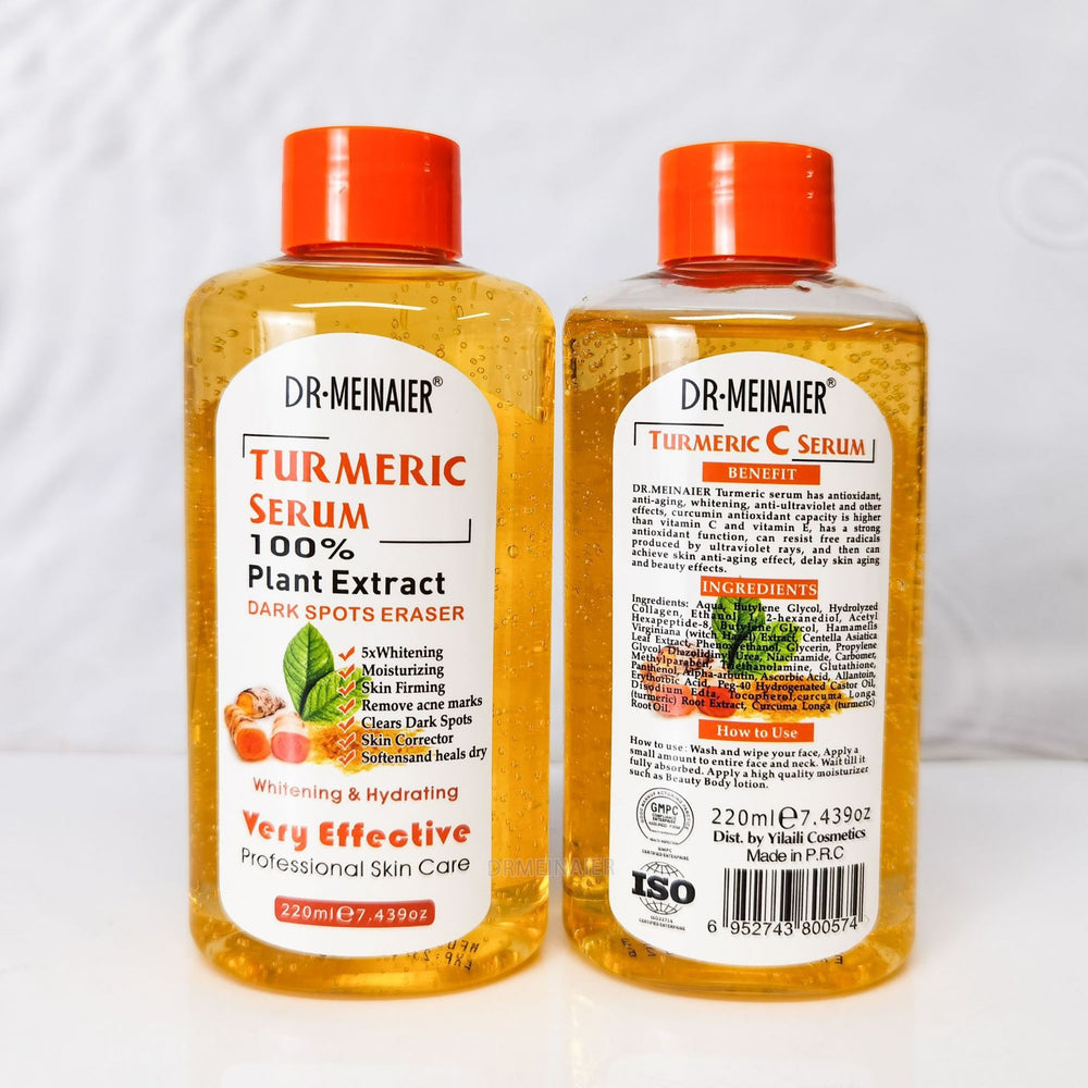 foreign trade turmeric essence 220ml firming, diluting fine lines, repairing and brightening curcumin original solution factory batch