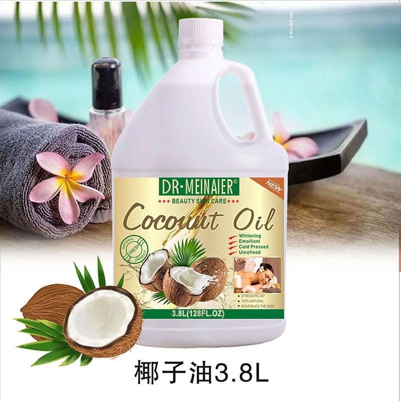 Export large bucket aromatic whitening and moisturizing oil for face and body moisturizing essential oil coconut rose argan oil brightening skin