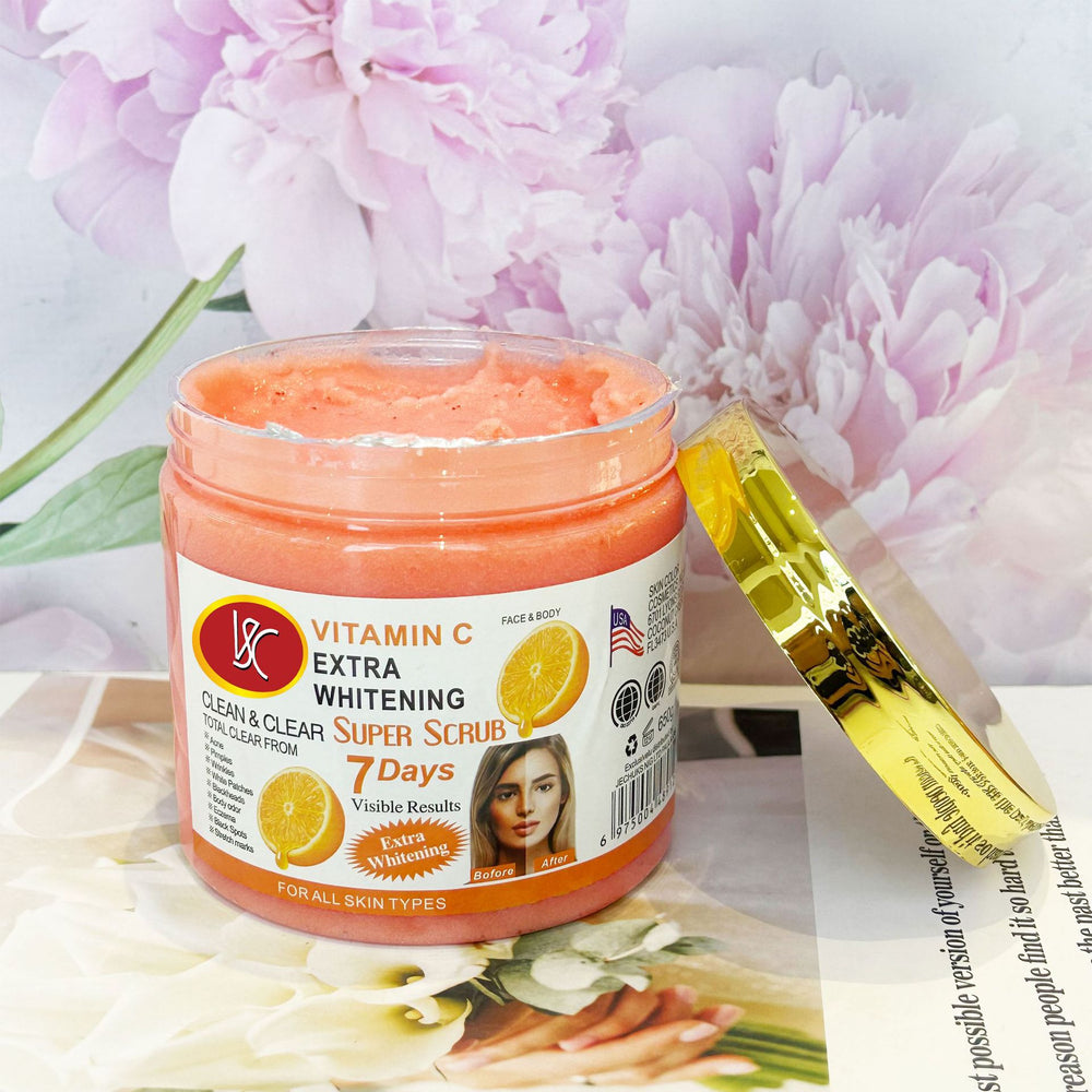 vc wet salt scrub bath salt strawberry exfoliating cleansing vitamin c scrub 650g foreign trade wholesale