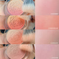 Kakashow vitality girl gradient blush matte fine shimmer student party daily whitening peach milk tea color rouge