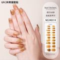 Zhengxiang custom gel nail art stickers - halloween, cross-border, us & european style, uv light semi-cured nail stickers, hot stamping wholesale