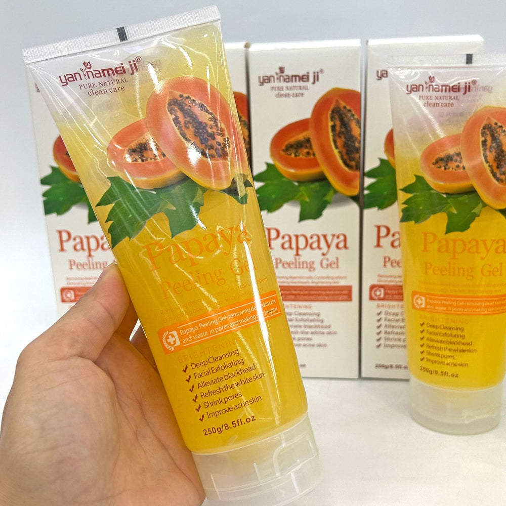 Export papaya exfoliating gel for face and body, deep and gentle cleansing, tomato exfoliating gel, brightening and moisturizing