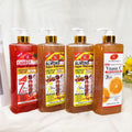 1l turmeric papaya scrub shower gel gentle moisturizing cleansing exfoliating moisturizing skin beautifying shower gel