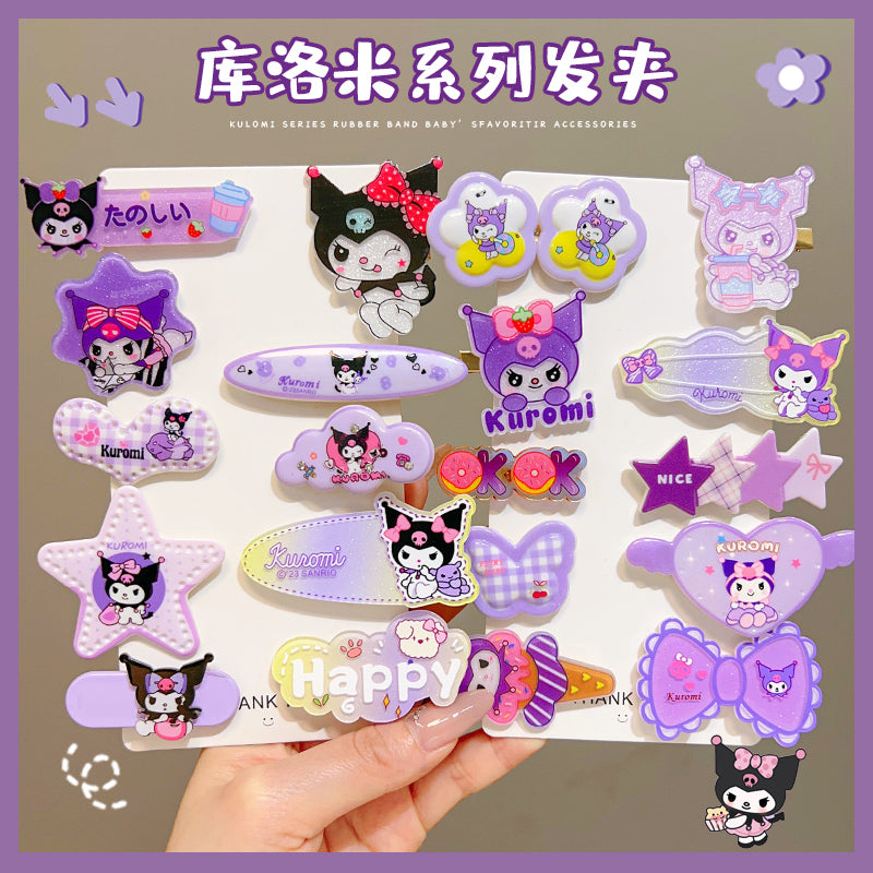 Acrylic little beauty cartoon hair clip - cute side hair clip for girls, gentle on hair, bb clip, hair accessory for girls, perfect for bangs and flyaways