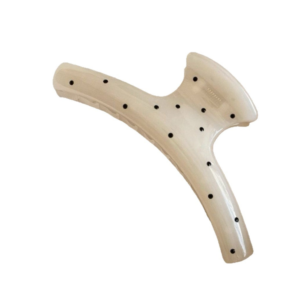 Frenchclassy polka dot golden gripper for women's back of head hair shark clip large elegance hairpin hairpin headwear