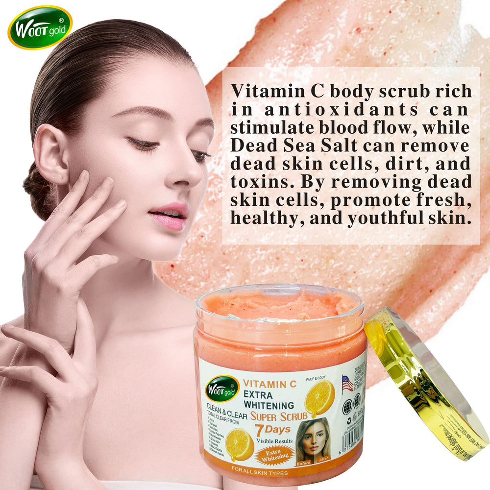 vitamin c scrub 650g exfoliating moisturizing full body bath salt scrub salt export