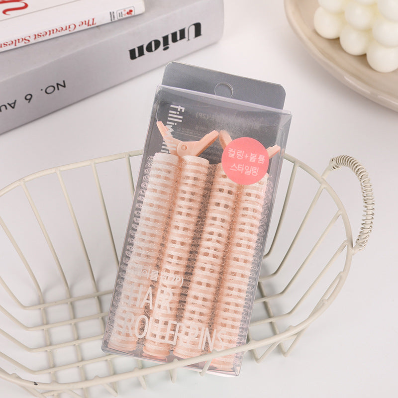 New arrival dopamine color bangs clip fluffy clip korean lazy hair clip head hair root hair-styling curling barrel in stock