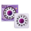 Segmented false eyelashes without glue, single cluster of hard stems can support double eyelids, european and american slender comic eyelashes glue style
