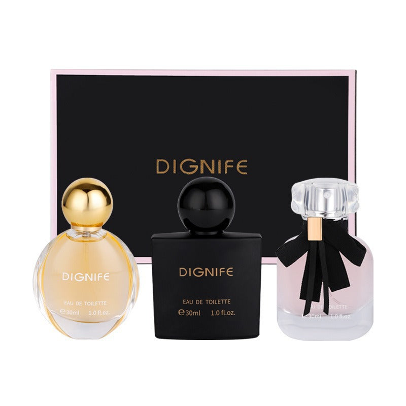 direct supply women's perfume gift box set black opium eau de liberty reversal paris perfume three-piece set wholesale