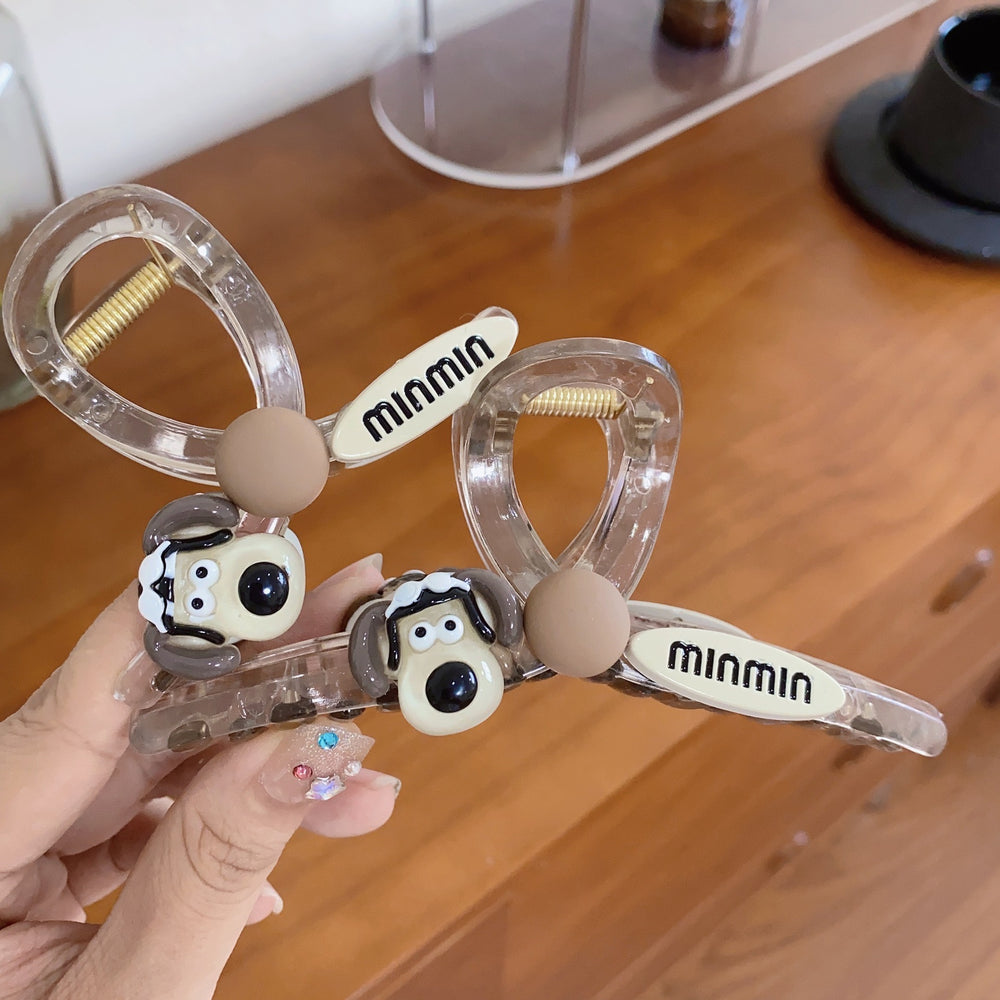 Dongdaemun cuteclassy puppy gripper female cartoon back of head hair clip easiest for match shark clip new arrival headwear
