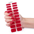 Zhengxiang personalized semi-cured semi-baked gel manicure stickers pure color onion powder korean uv second generation gel nail stickers