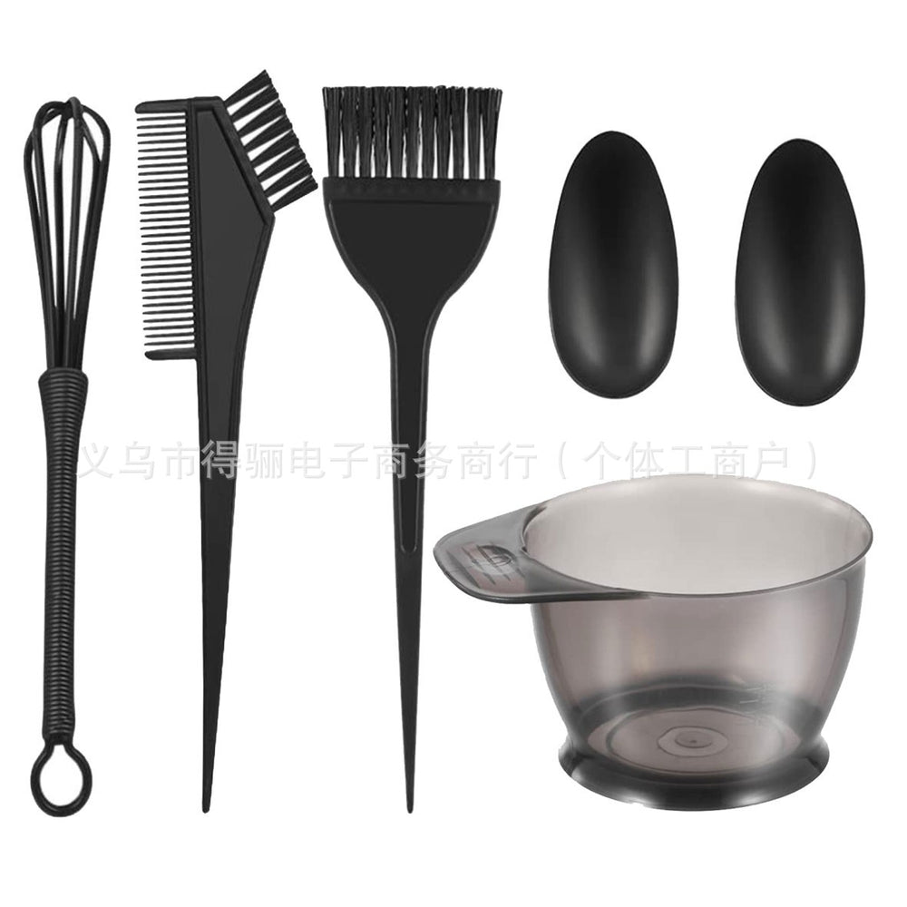 Wholesale hair dye kit - 5 piece set: comb, ear covers, brush, hair mask bowl, and home hair coloring tools