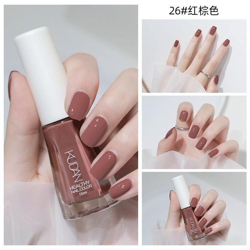 New nail polish: peel-off, no-bake, water-based, odorless, glossy, clear nail polish - spring/summer collection