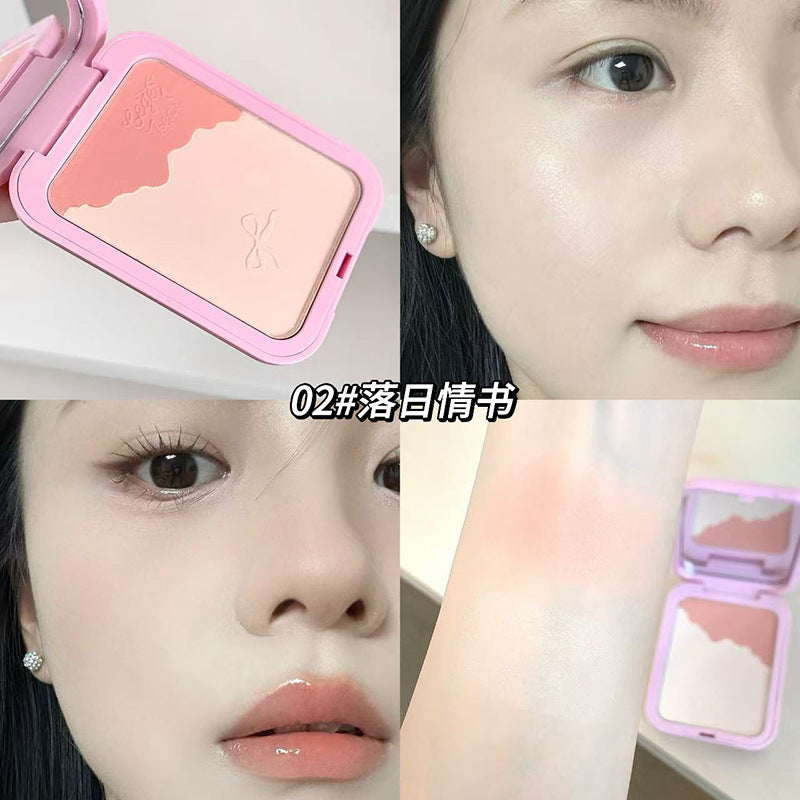 Gege bear clear and brightening blush powder combination waterproof oil control long-lasting makeup nature contouring all-in-one palette