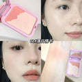 Gege bear clear and brightening blush powder combination waterproof oil control long-lasting makeup nature contouring all-in-one palette