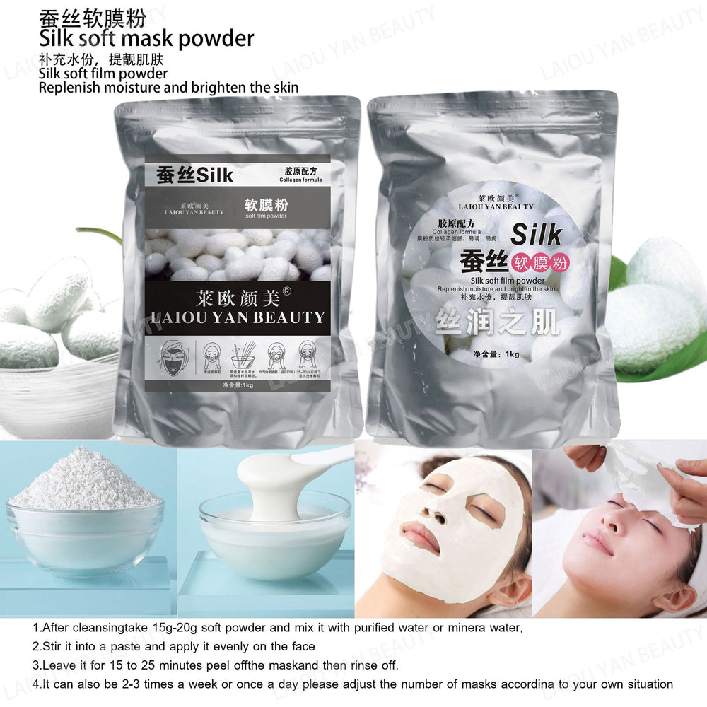 Leo yanmei milk brightening & hydrating soft mask powder - nourishing & moisturizing professional skincare collagen mask powder 800g