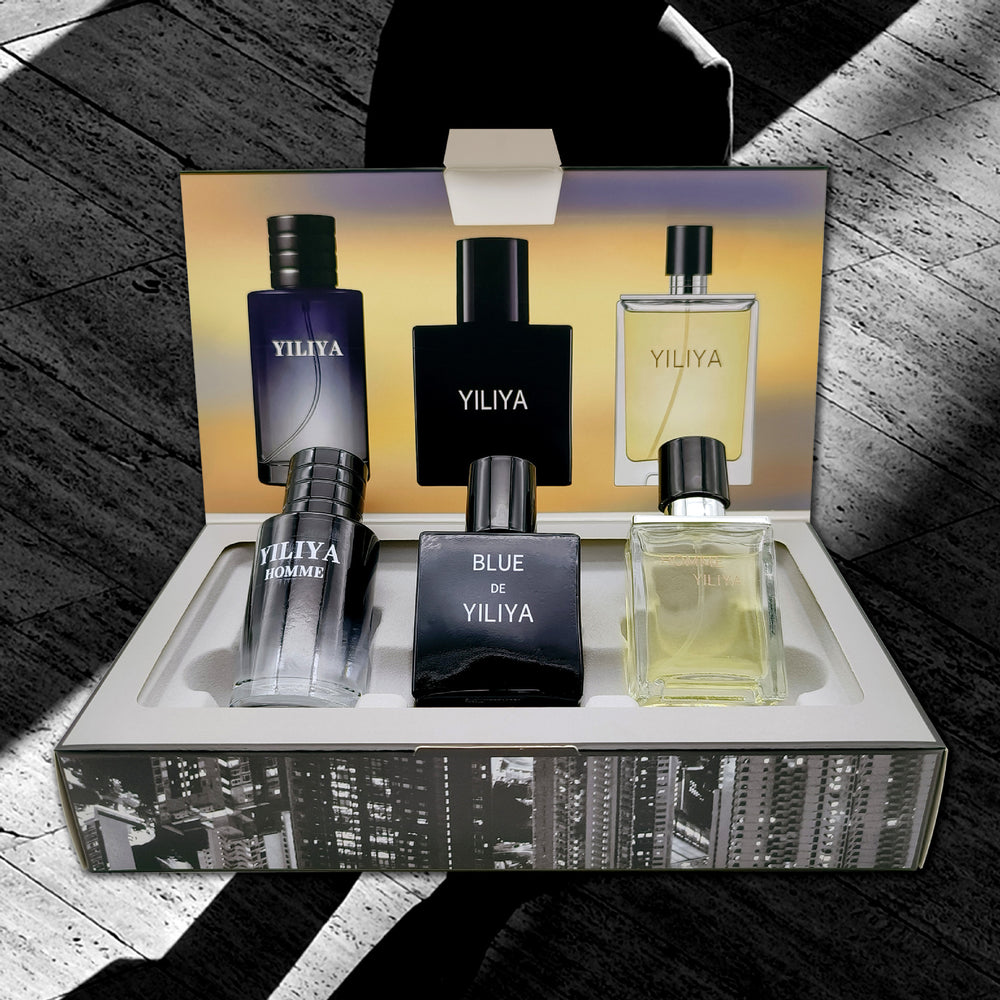 Azure wild new men's perfume set - fresh, long-lasting eau de toilette gift box - wholesale perfume for men (cross-border)