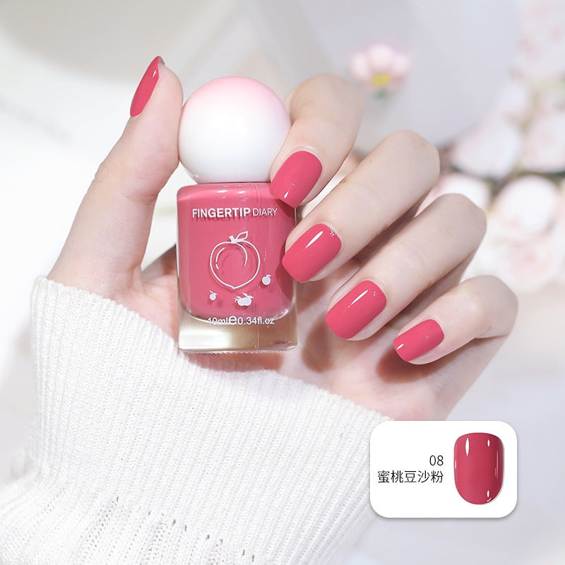 Nail polish summer colorful new color water-based nail polish nude nail polish whitening no-bake peelable nail art