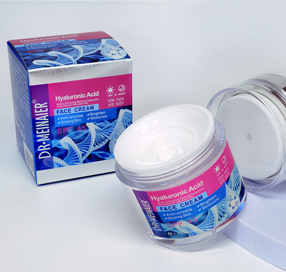 hyaluronic acid collagen facial cream hydrating and moisturizing turmeric retinol moisturizing cream 50g foreign trade wholesale