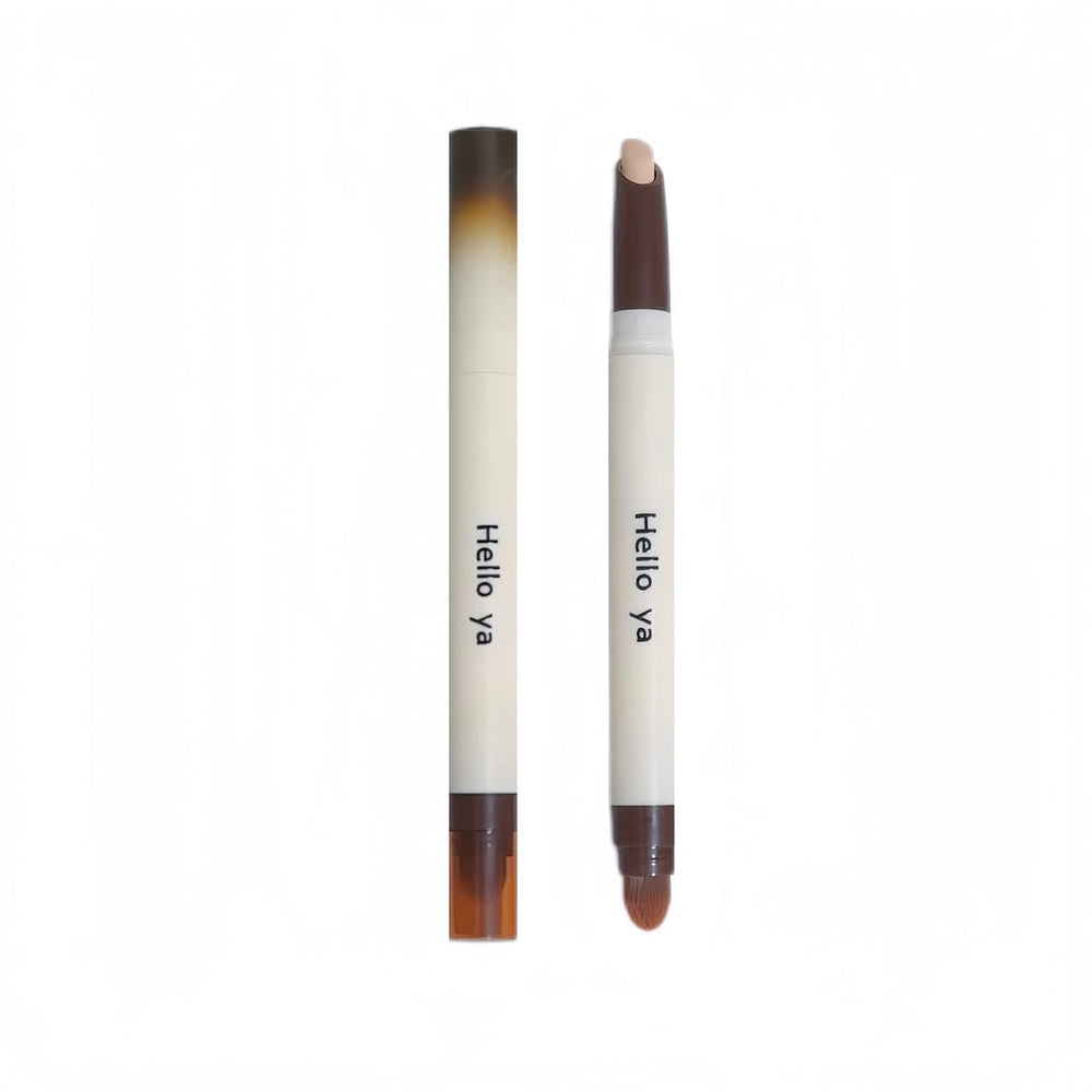 Hello ya translucent concealer pen brightens tear troughs, covers spots, acne marks, dark circles, waterproof, not easy to remove makeup
