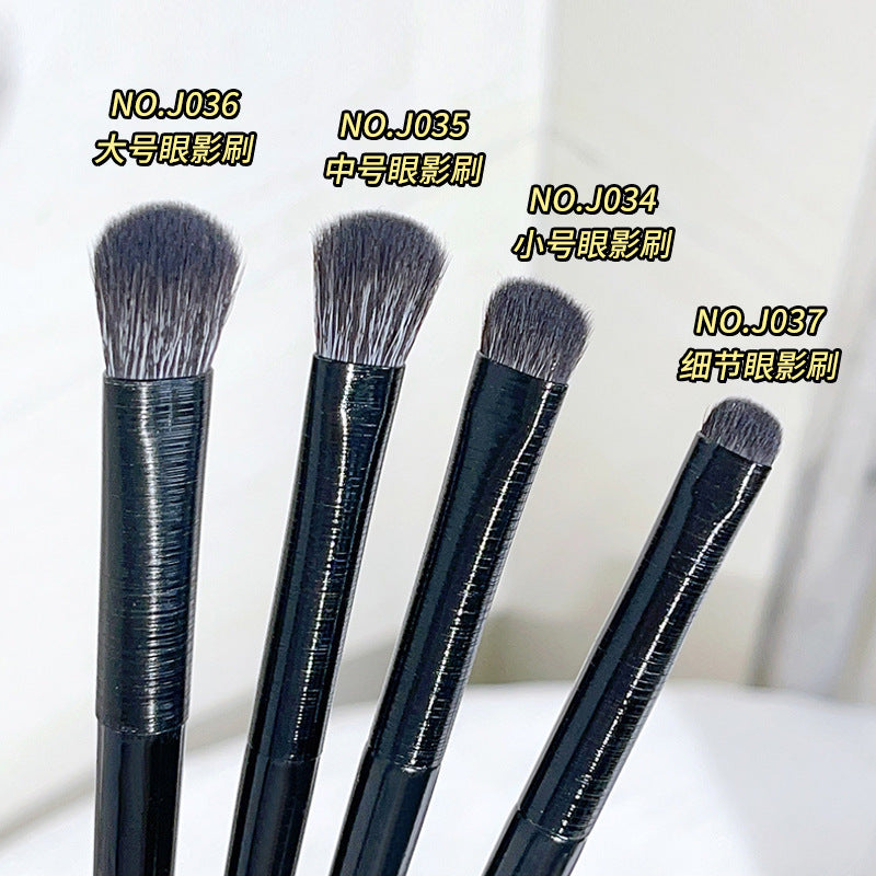 Jonbos wooden handle eyeshadow brush fiber hair large detail tapered silkworm brush eye smudge brush makeup brush eye makeup