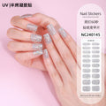 Zhengxiang custom gel nail art stickers - glitter, shimmer, uv light curing, semi-cured gel nail stickers - amazon